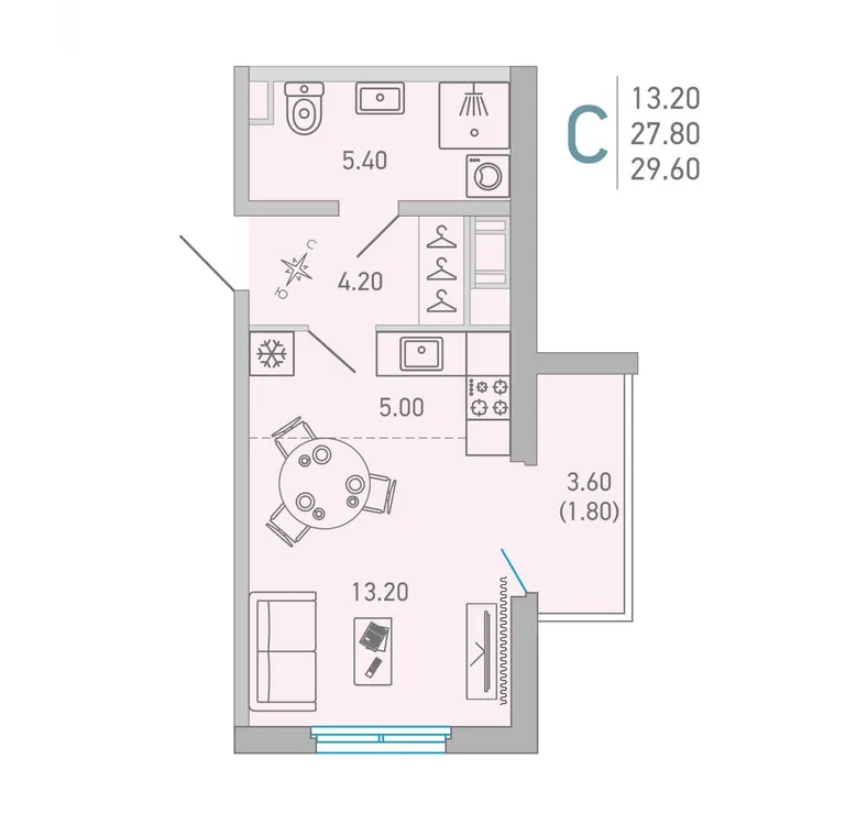 Продается студия, 29,6 м² - Фото 1