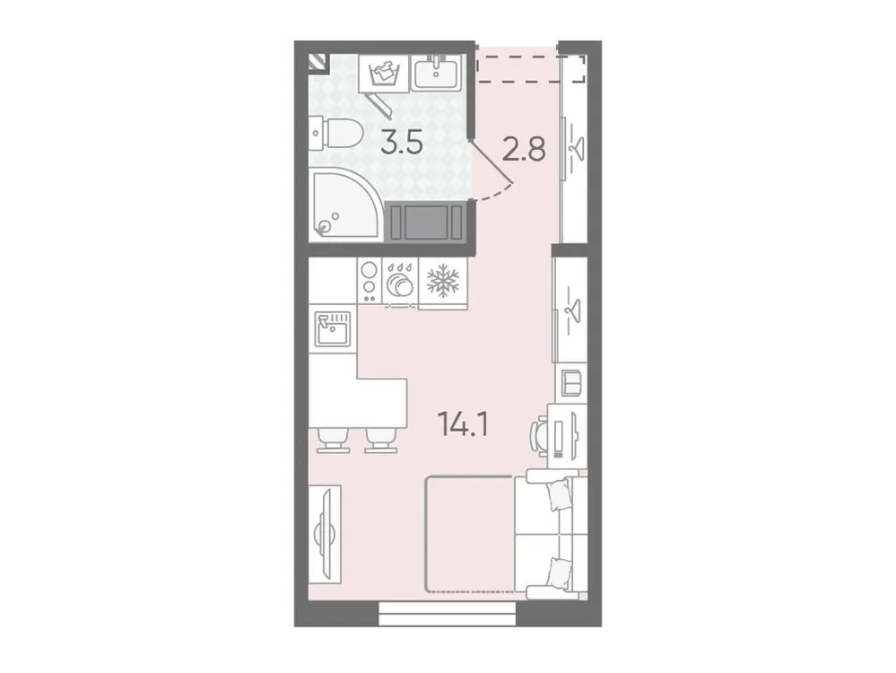 Продается студия, 20,4 м² - Фото 1