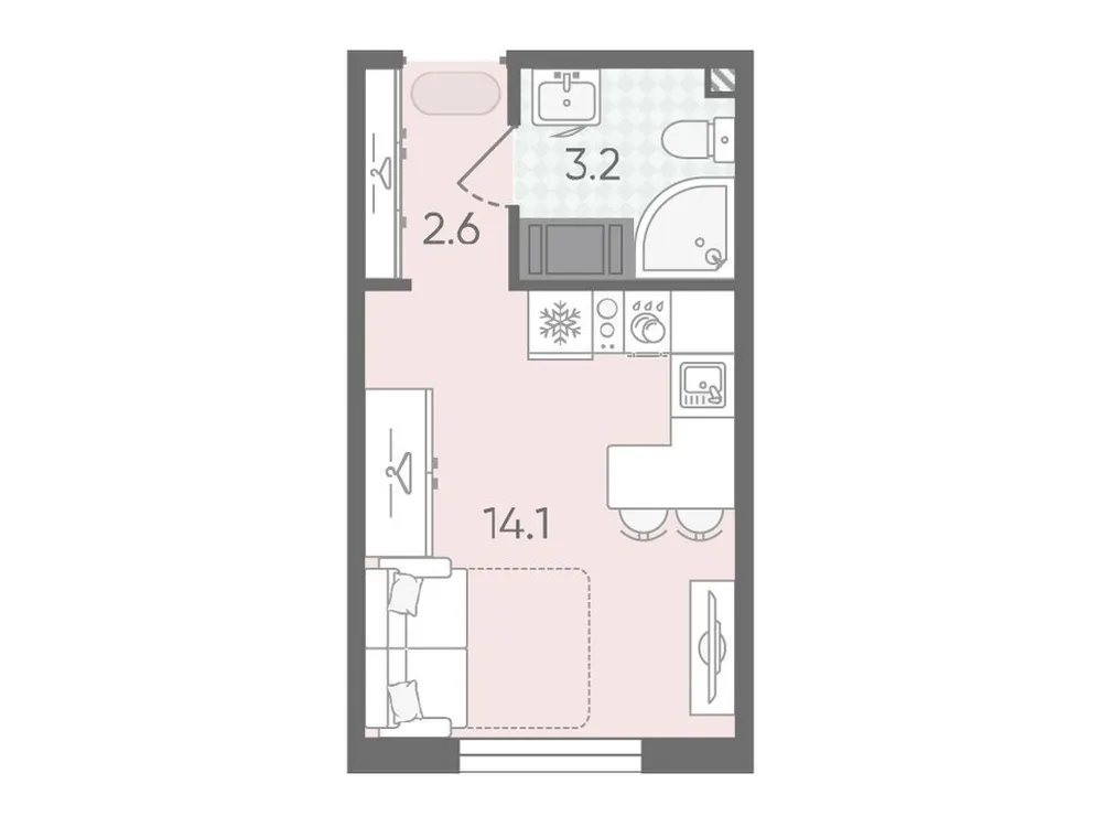 Продается студия, 19,9 м² - Фото 1