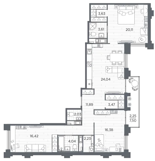 Продается 3-комнатная квартира, 110,1 м² - Фото 1