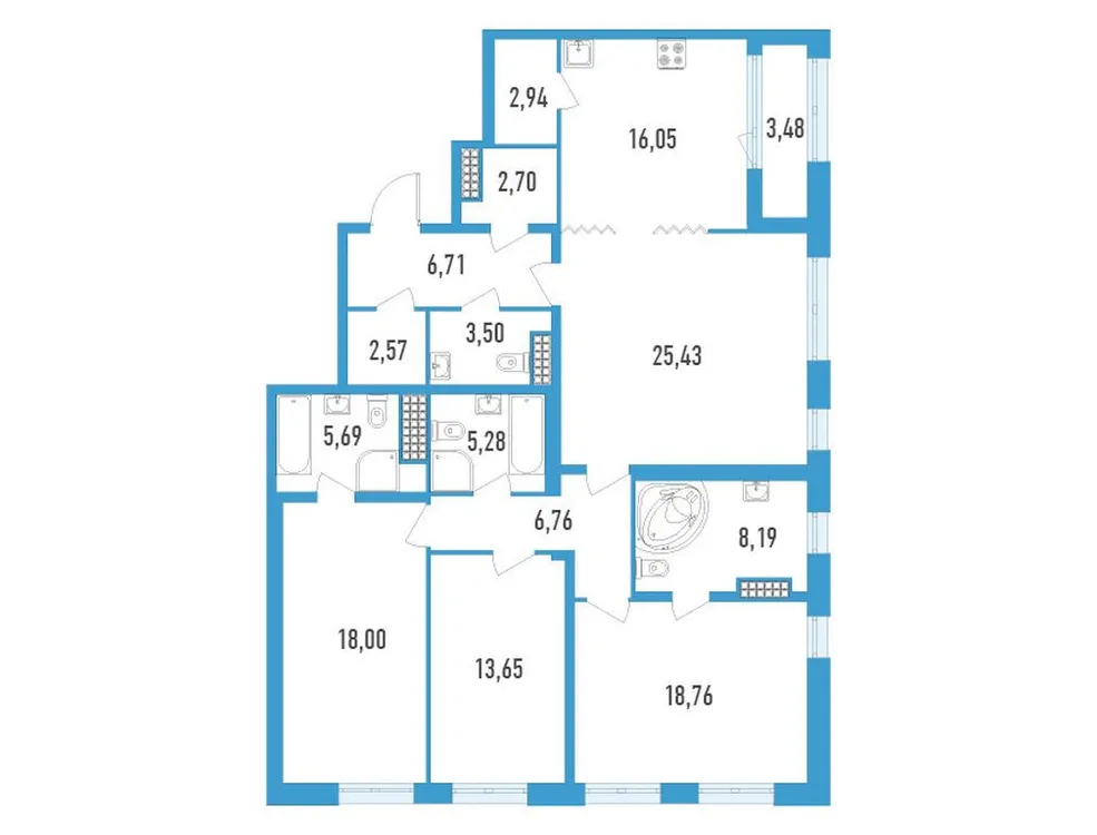 Продается 4-комнатная квартира, 138 м² - Фото 1