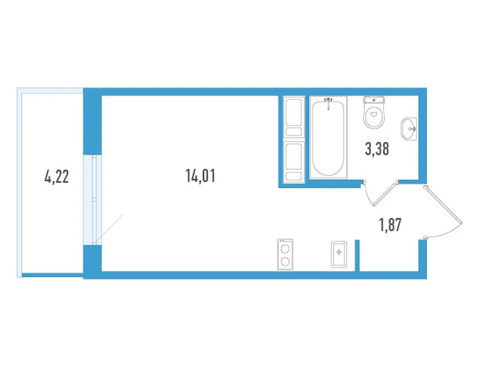 Продается студия, 20,5 м² - Фото 1