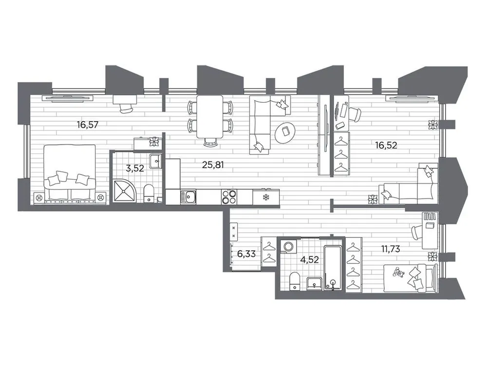 Продается 3-комнатная квартира, 85 м² - Фото 1