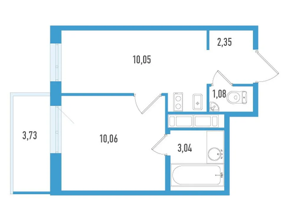 Продается 1-комнатная квартира, 27,7 м² - Фото 1