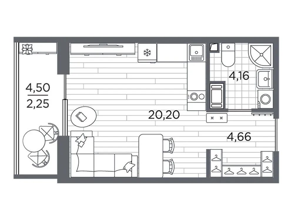 Продается студия, 31,3 м² - Фото 1