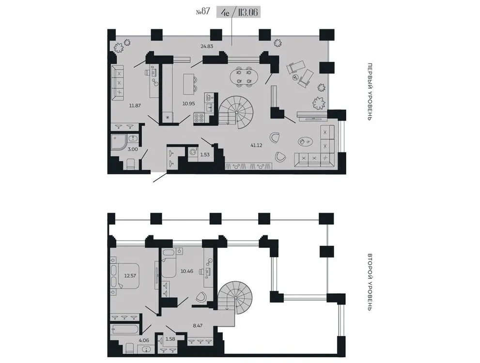 Продается 3-комнатная квартира, 113,1 м² - Фото 1