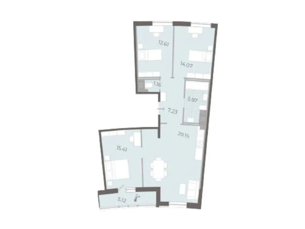 Продается 3-комнатная квартира, 89 м² - Фото 1