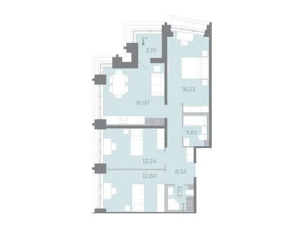 Продается 3-комнатная квартира, 74,5 м² - Фото 1