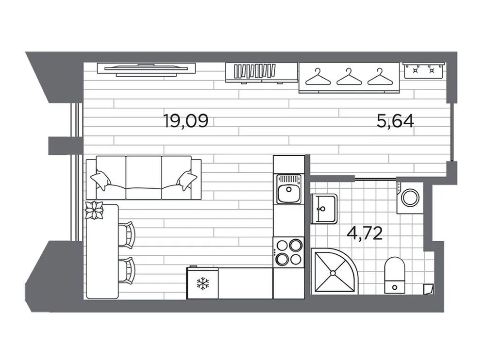Продается студия, 29,5 м² - Фото 2