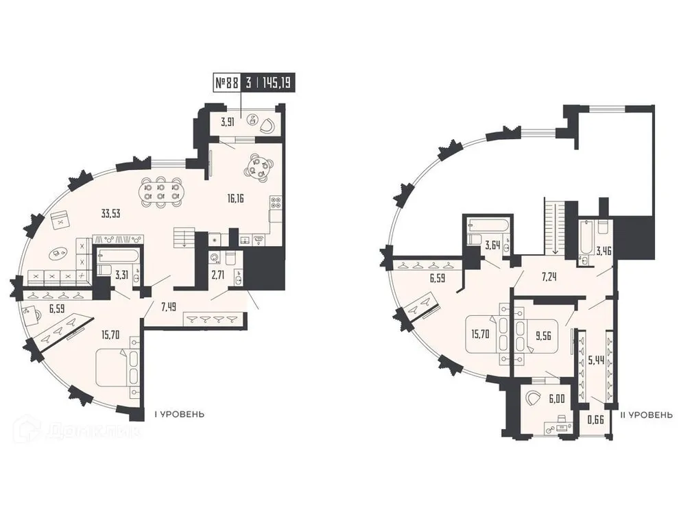 Продается 3-комнатная квартира, 145,2 м² - Фото 1