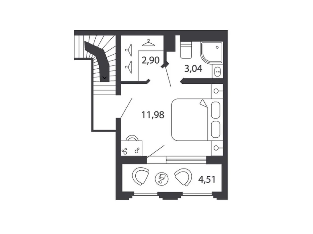 Продается 2-комнатная квартира, 57,3 м² - Фото 1