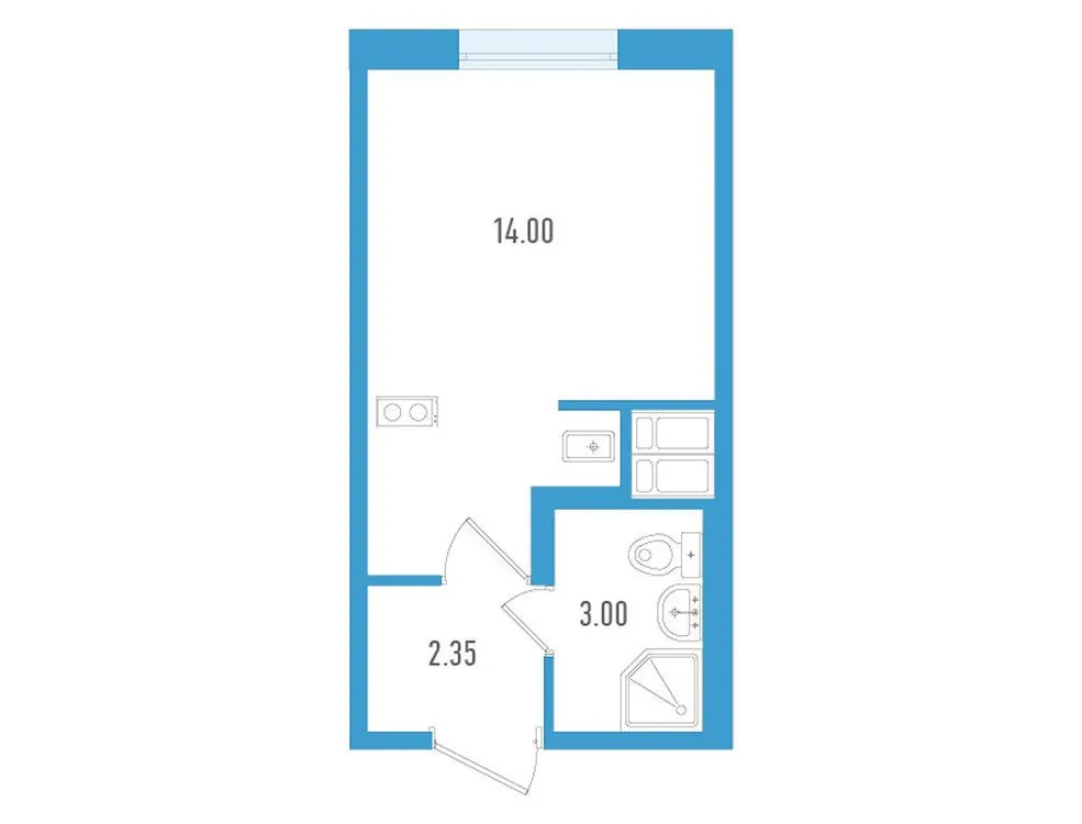 Продается студия, 19,4 м² - Фото 1