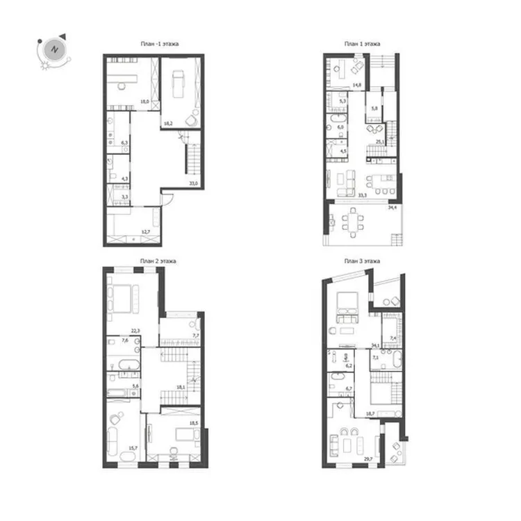 Продается 4-комнатная квартира, 428,5 м² - Фото 1