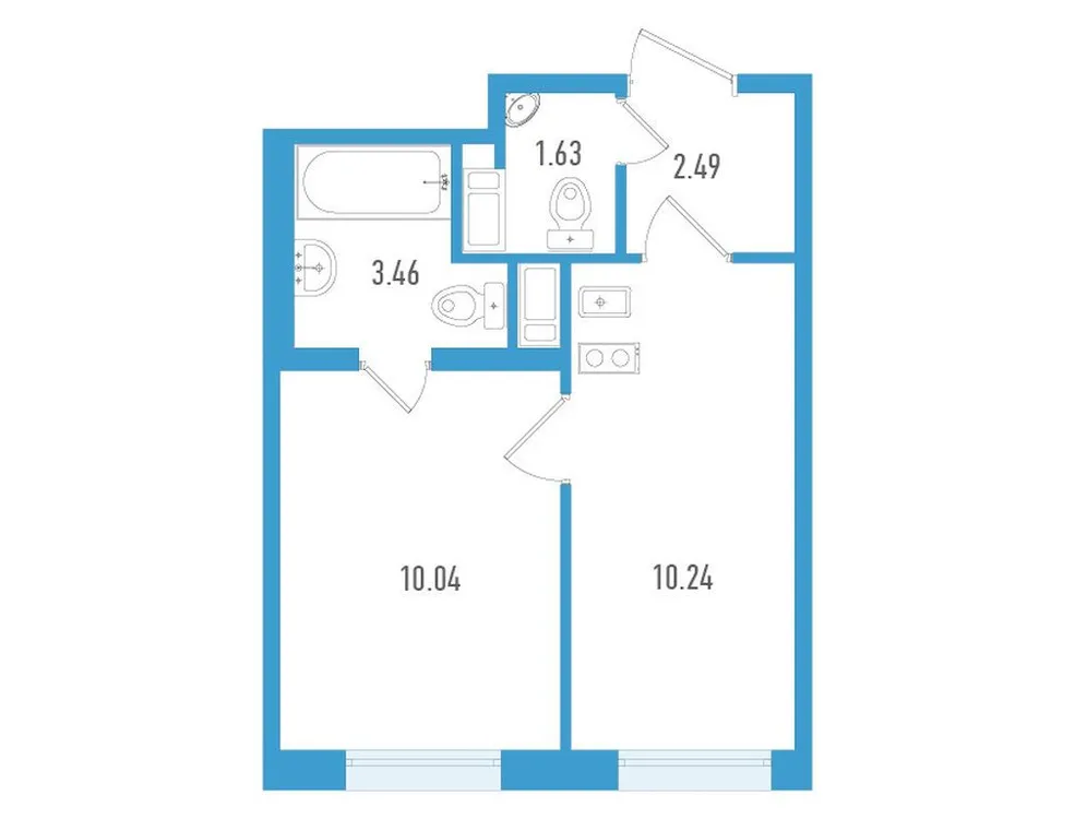 Продается 1-комнатная квартира, 27,9 м² - Фото 1