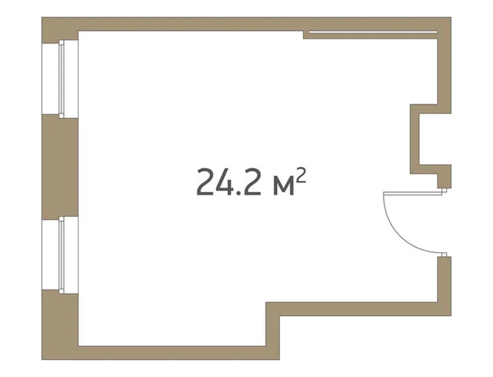 Продается 1-комнатная квартира, 24,3 м² - Фото 1