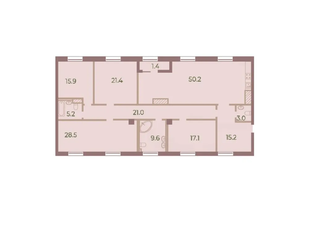 Продается 4-комнатная квартира, 188,5 м² - Фото 1