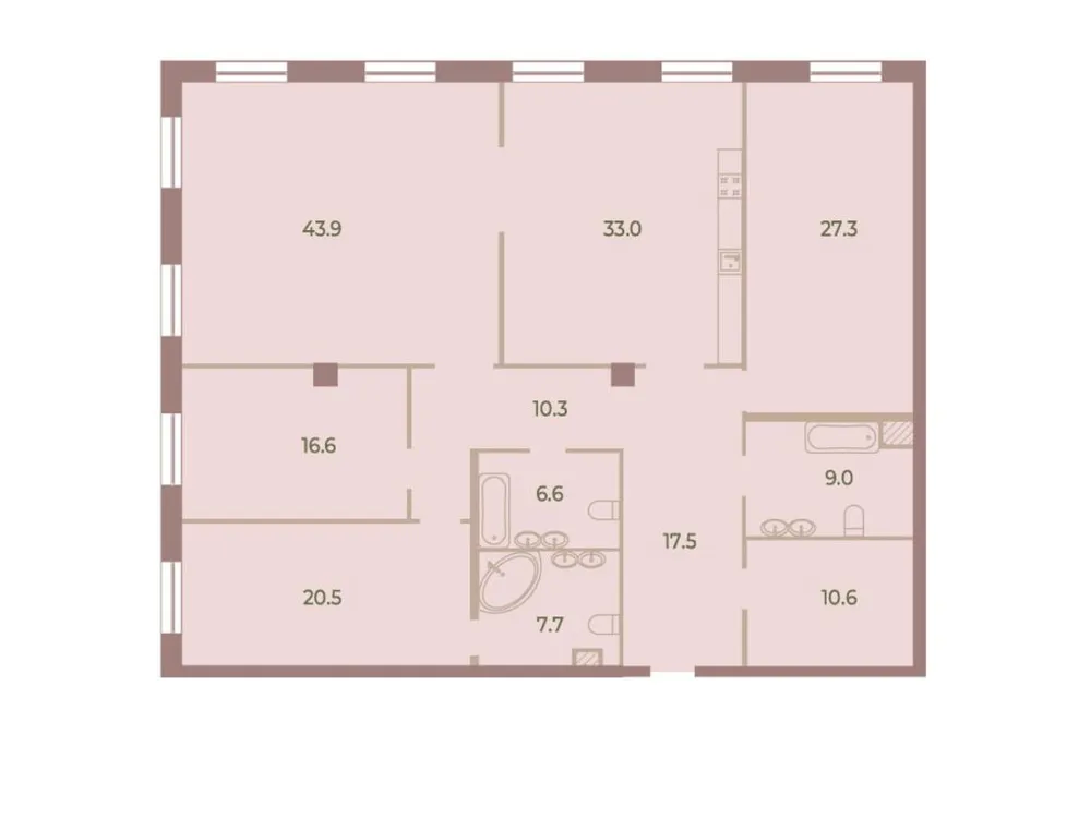 Продается 4-комнатная квартира, 204 м² - Фото 1