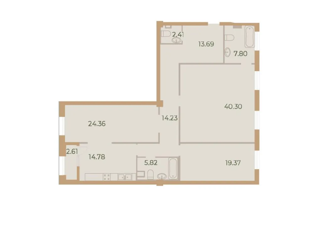 Продается 3-комнатная квартира, 144,5 м² - Фото 1