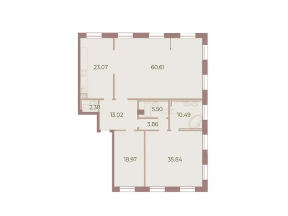 Продается 3-комнатная квартира, 173,7 м² - Фото 1