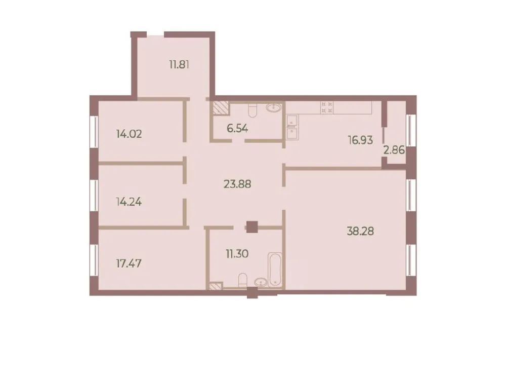 Продается 4-комнатная квартира, 156,3 м² - Фото 1
