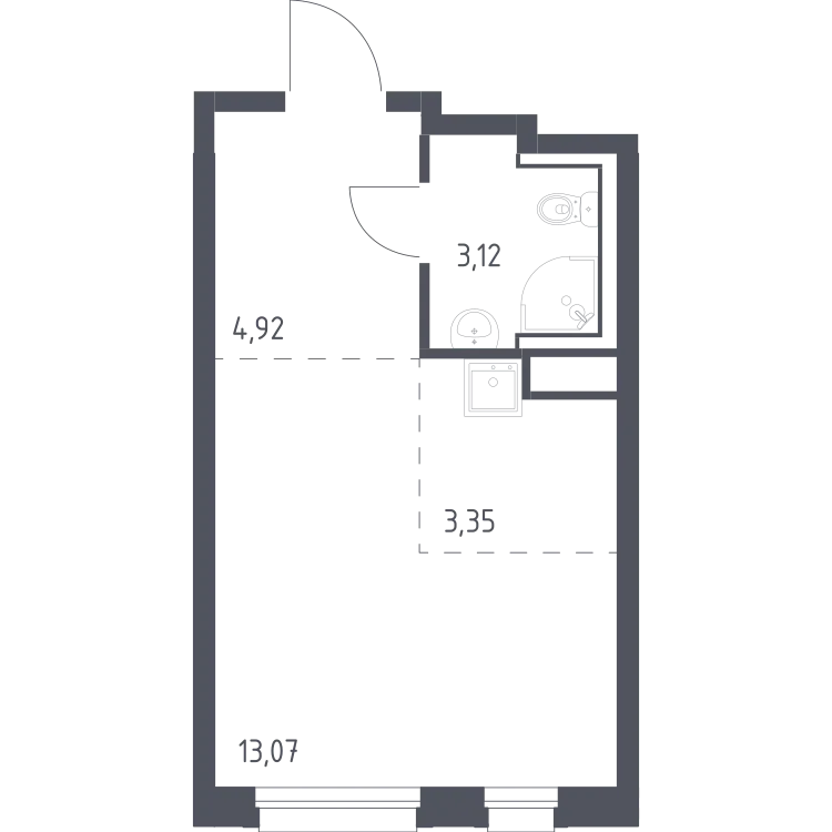 Продается студия, 24,5 м² - Фото 2
