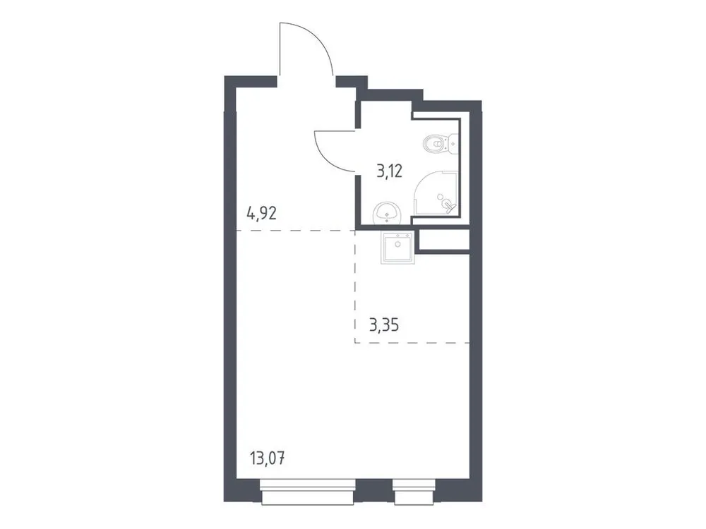 Продается студия, 24,5 м² - Фото 3