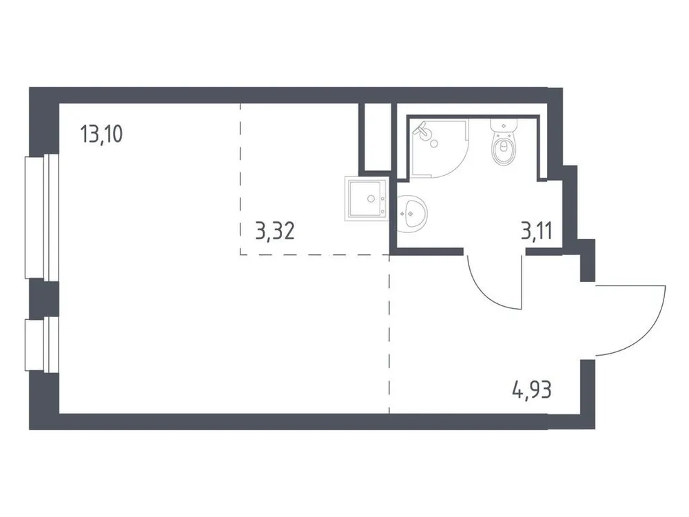 Продается студия, 24,5 м² - Фото 3