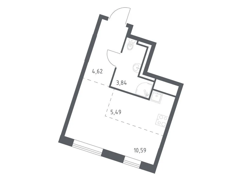 Продается студия, 24,5 м² - Фото 3