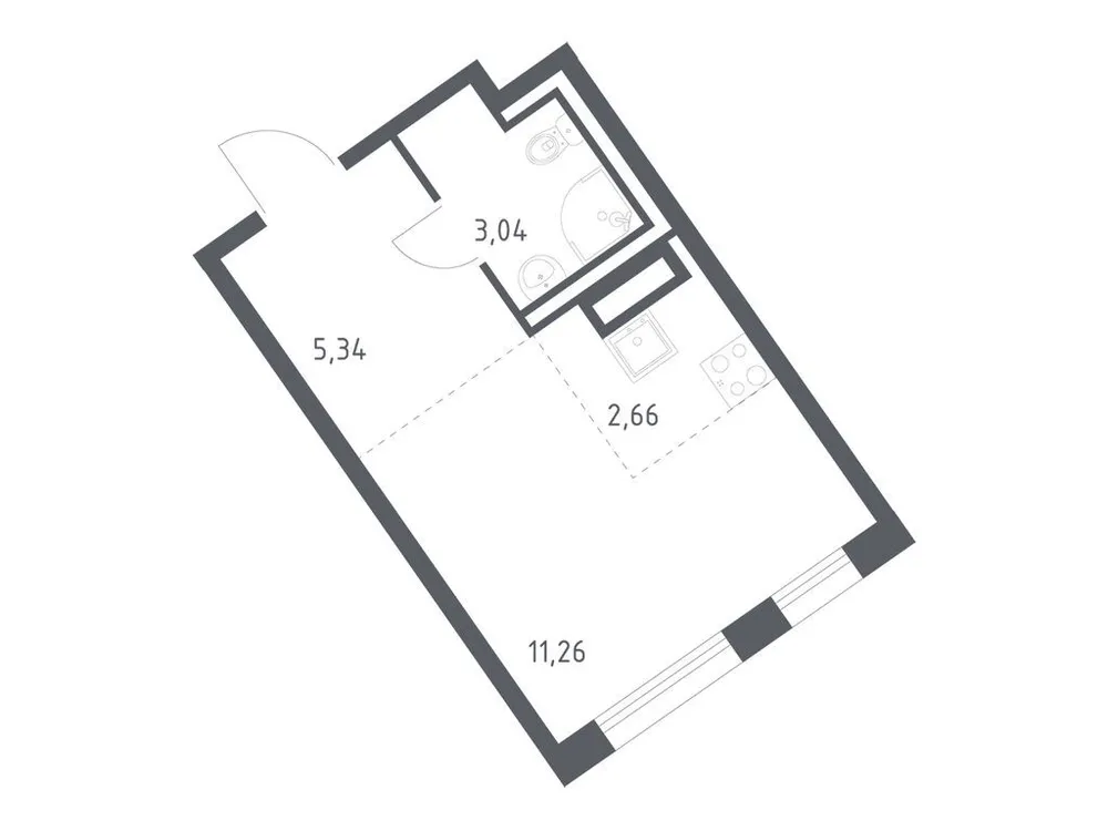 Продается студия, 22,3 м² - Фото 3