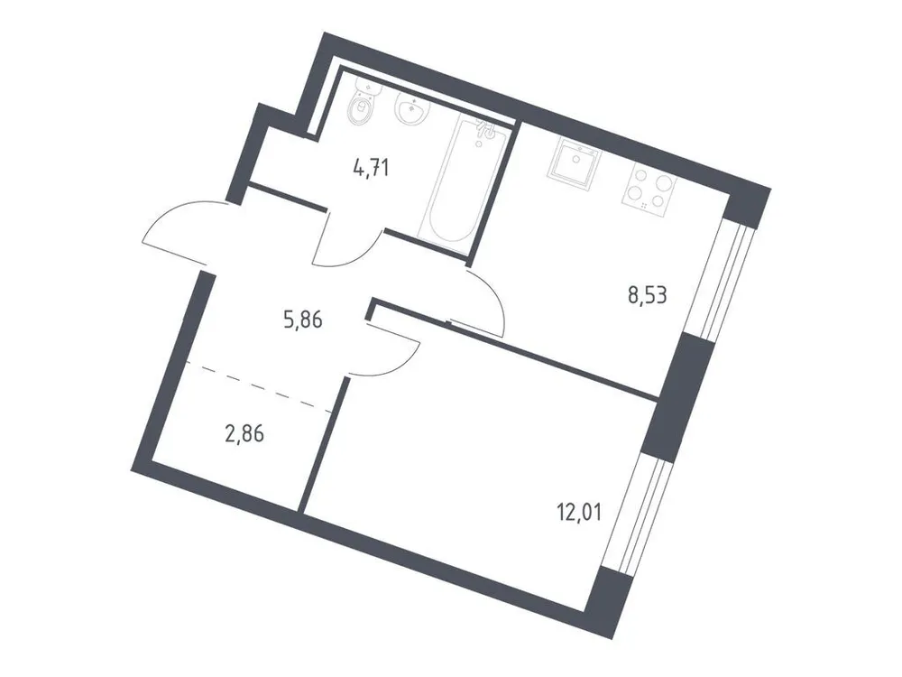 Продается 1-комнатная квартира, 34 м² - Фото 3