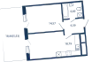 Продается 1-комнатная квартира, 48 м² - Фото 1