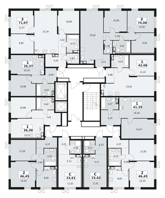 Продается 2-комнатная квартира, 46,5 м² - Фото 2