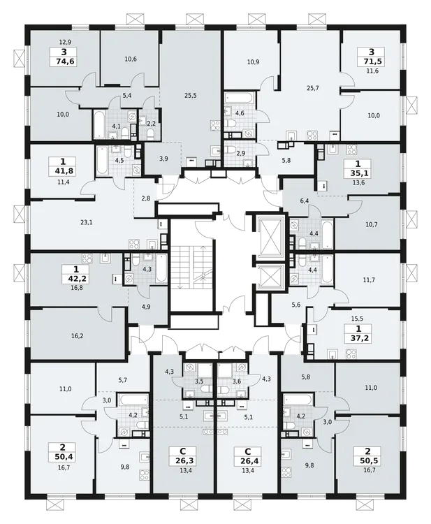 Продается 1-комнатная квартира, 35,1 м² - Фото 2