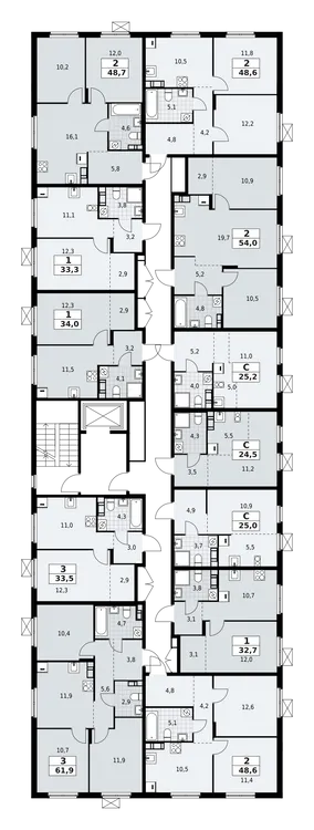 Продается 2-комнатная квартира, 48,6 м² - Фото 2