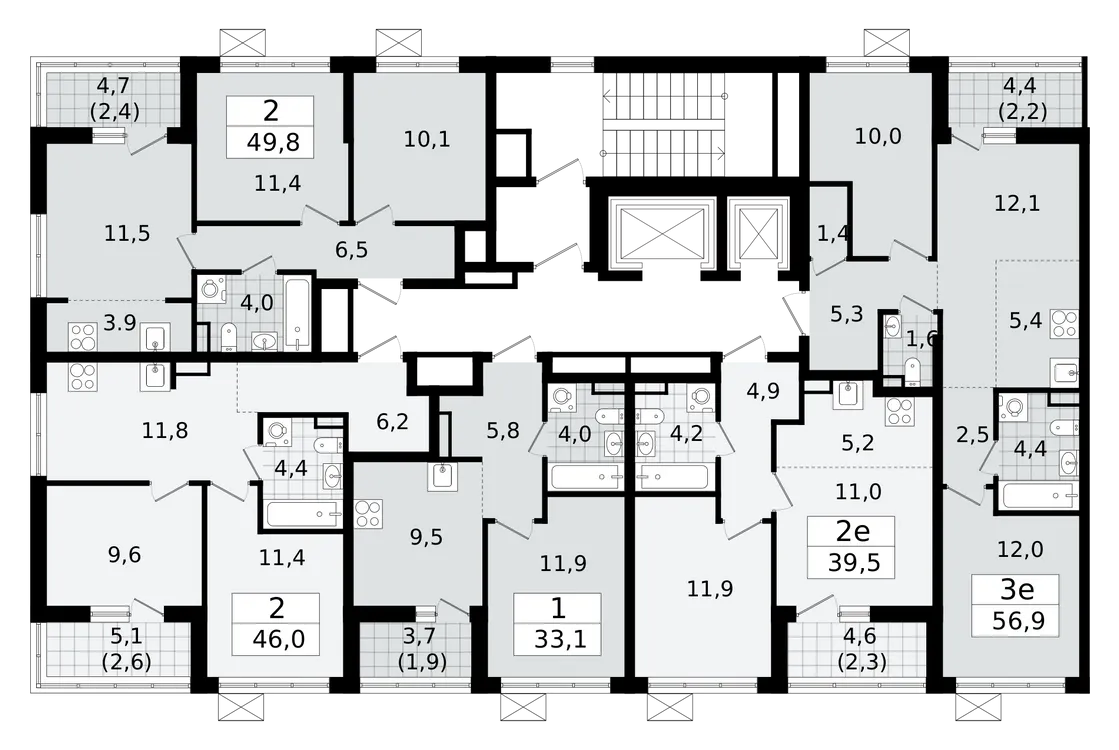 Продается 1-комнатная квартира, 33,2 м² - Фото 2