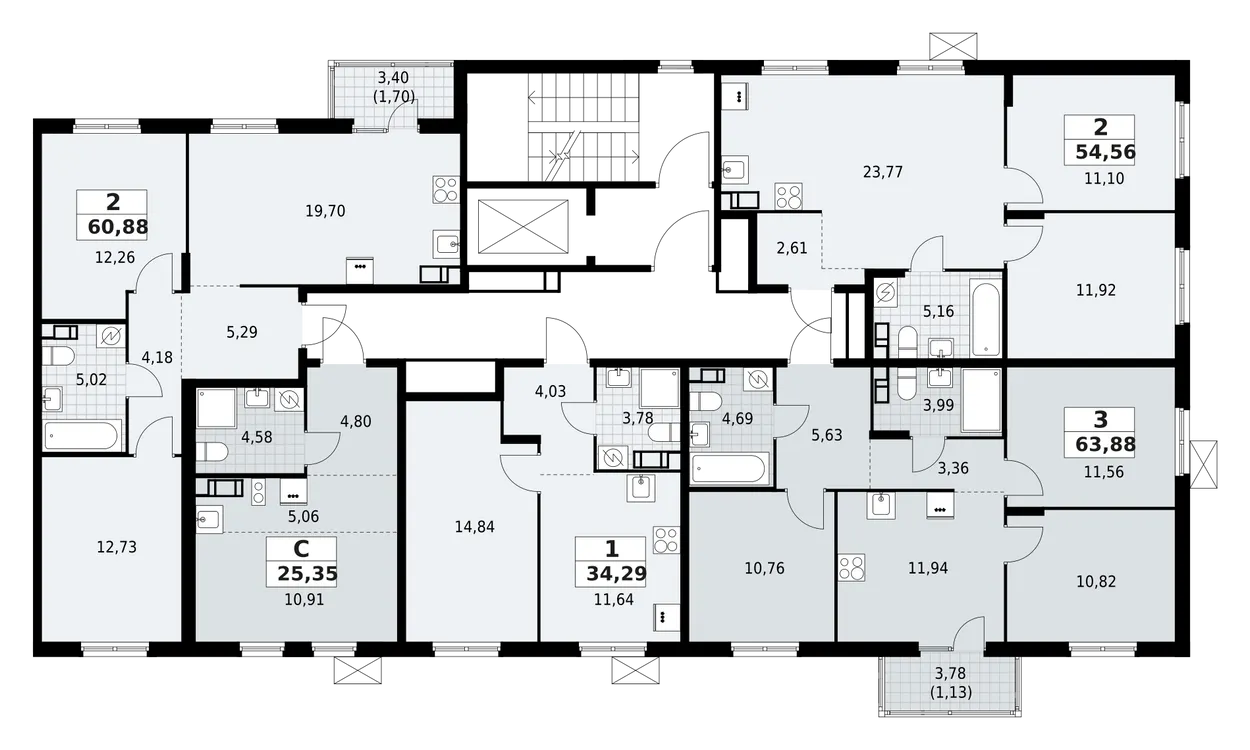 Продается 1-комнатная квартира, 25,4 м² - Фото 2