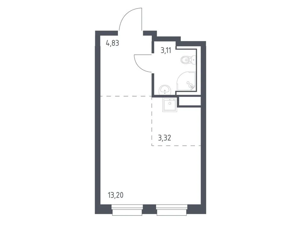 Продается студия, 24,5 м² - Фото 4