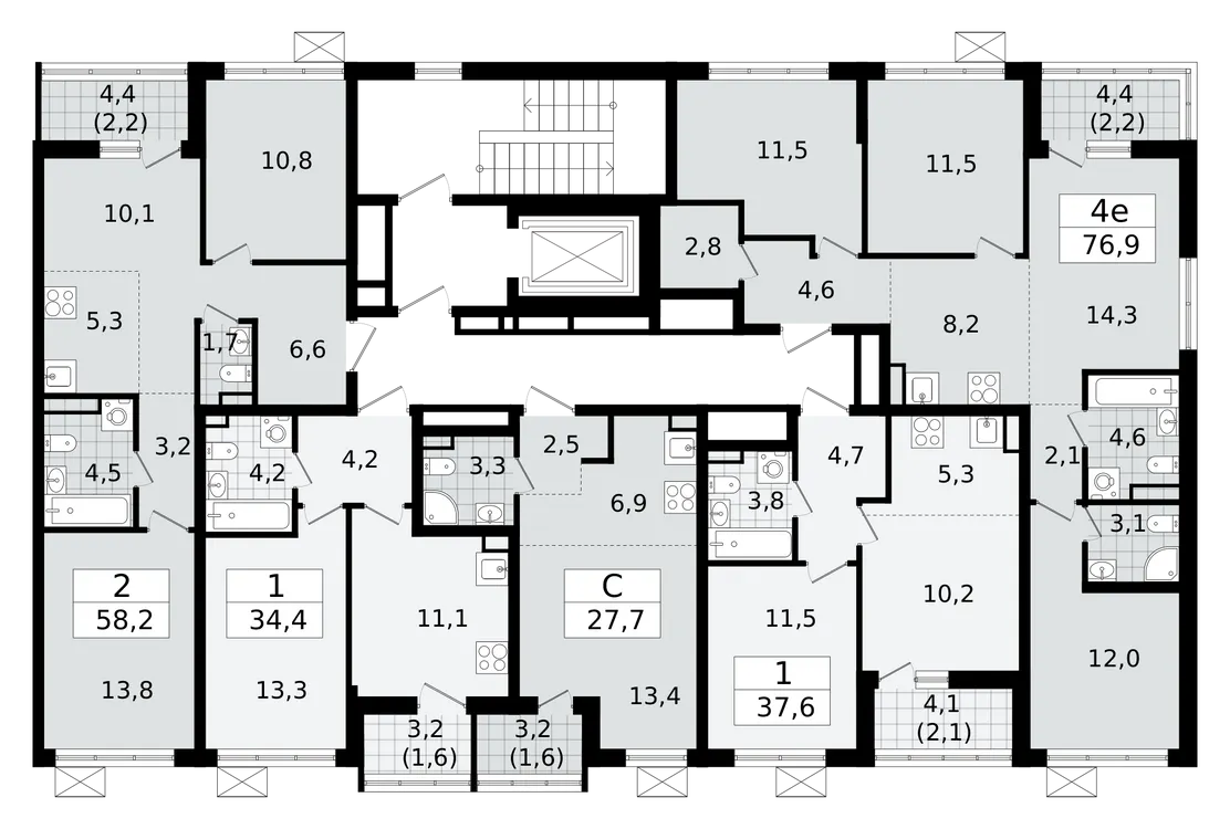 Продается 1-комнатная квартира, 34,4 м² - Фото 2