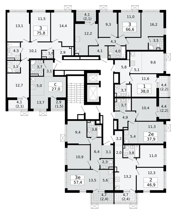 Продается 2-комнатная квартира, 45,9 м² - Фото 2