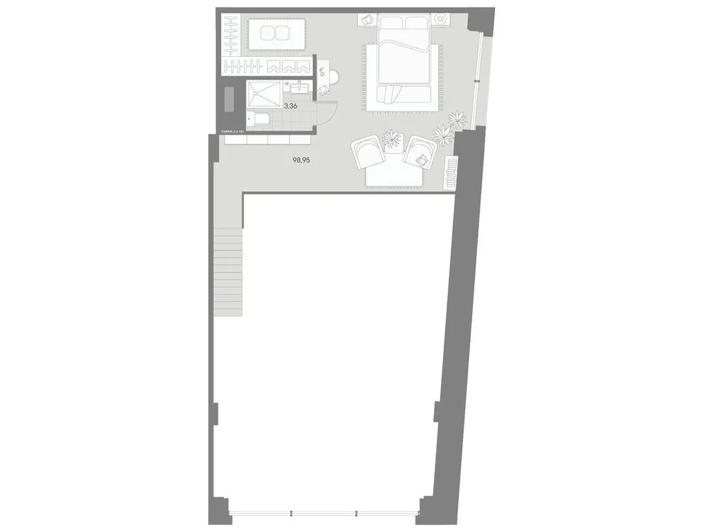 Продается 1-комнатная квартира, 153,3 м² - Фото 1