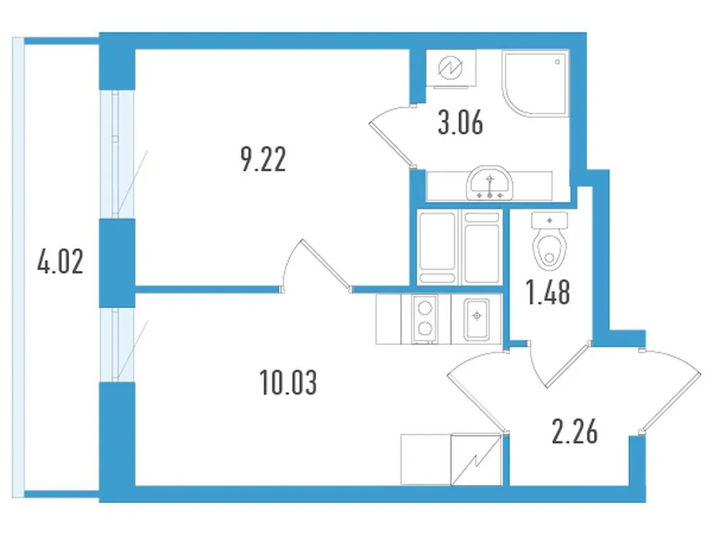 Продается 1-комнатная квартира, 27,3 м² - Фото 1