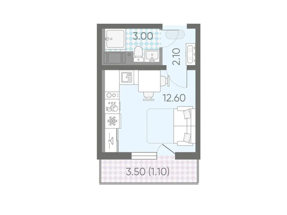 Продается студия, 18,8 м² - Фото 1