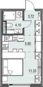 Продается студия, 25,1 м² - Фото 1