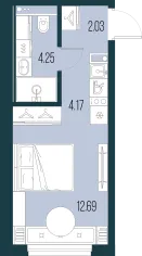 Продается студия, 23,1 м² - Фото 1