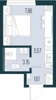 Продается студия, 18,2 м² - Фото 1