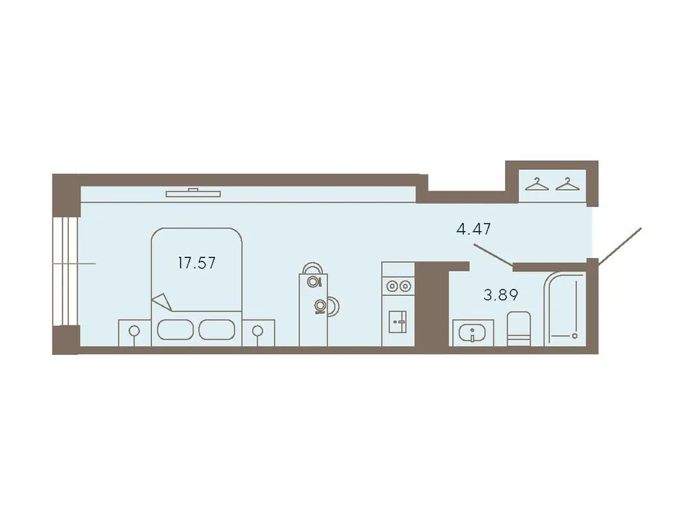 Продается 1-комнатная квартира, 25,9 м² - Фото 1