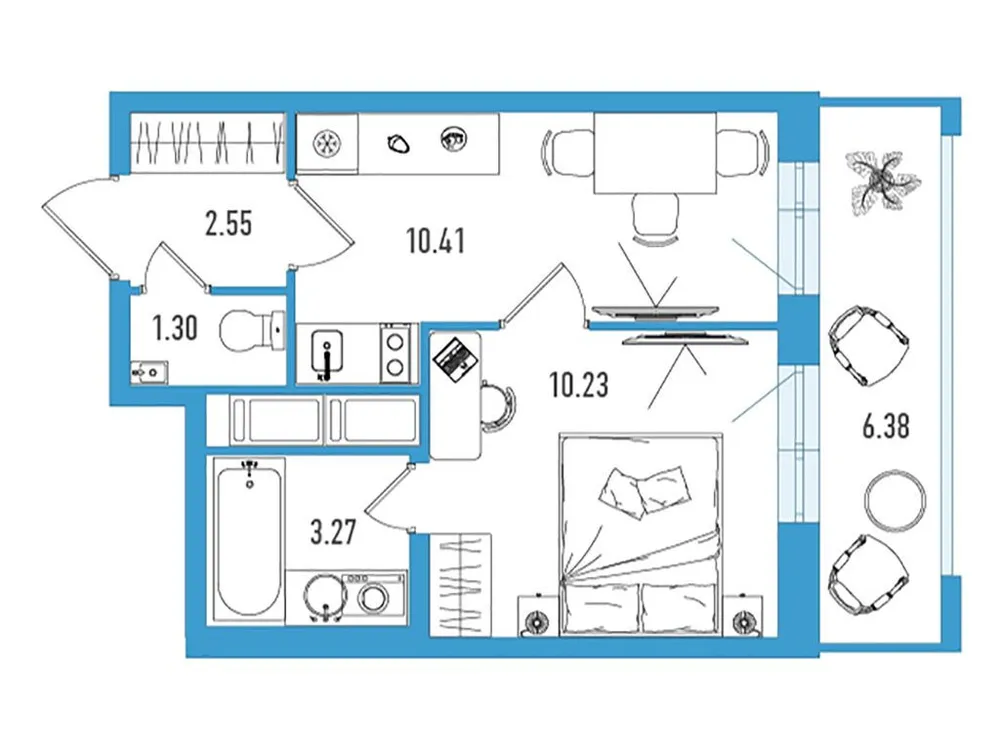 Продается 1-комнатная квартира, 29,7 м² - Фото 1