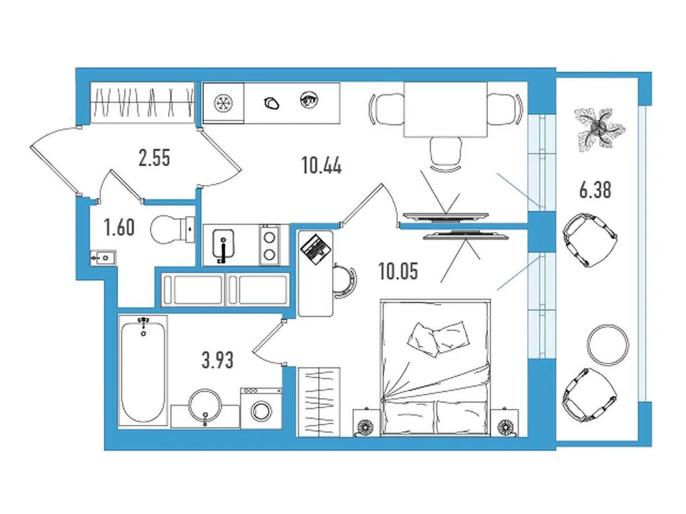 Продается 1-комнатная квартира, 30,5 м² - Фото 1