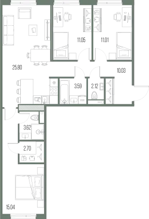 Продается 3-комнатная квартира, 85 м² - Фото 1