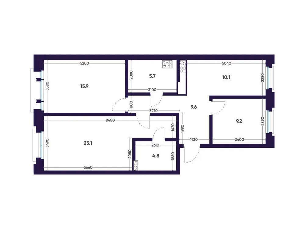 Продается 3-комнатная квартира, 78,4 м² - Фото 1